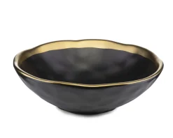 Zestaw dwóch talerzy LISSA BLACK GOLD * HowHomely Discount