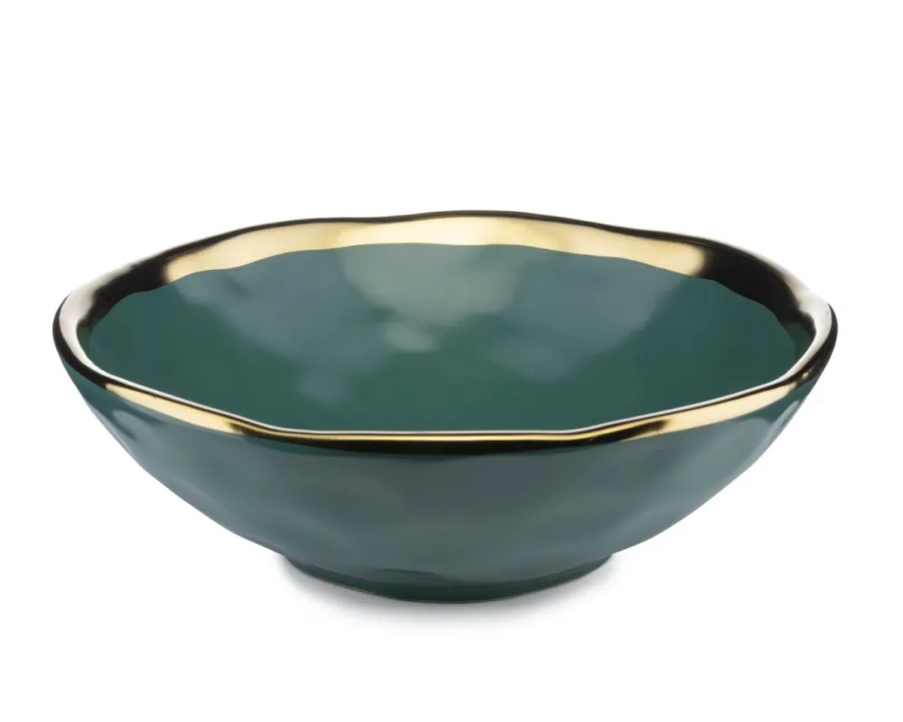 Zestaw dwóch talerzy LISSA GREEN GOLD * HowHomely