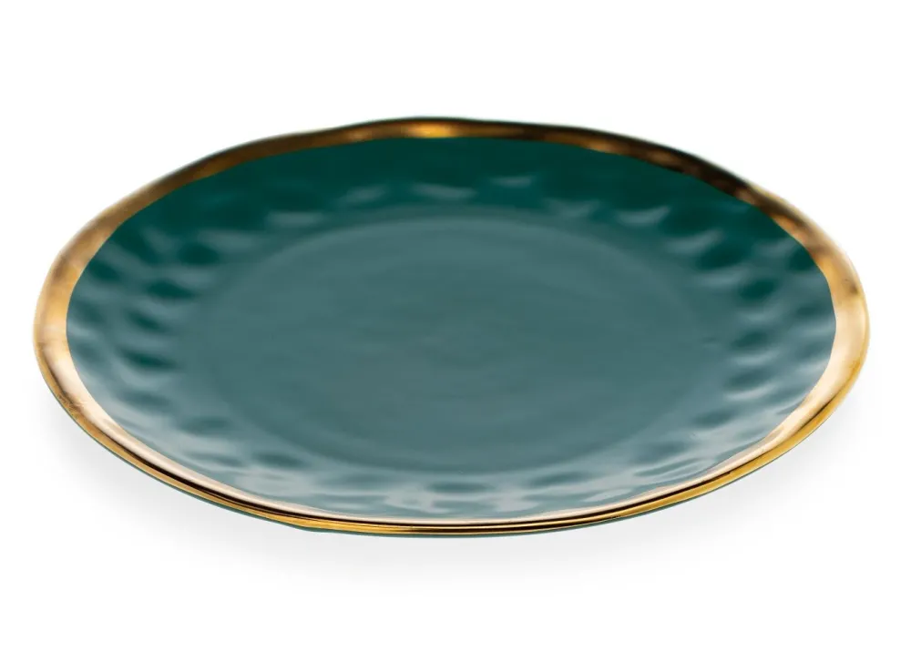 Zestaw dwóch talerzy LISSA GREEN GOLD * HowHomely