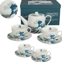 Zestaw dzbanek z filiżankami THE GREAT WAVE Hokusai * Duo Discount