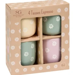 Zestaw 4 filiżanek do espresso Margot 100 ml * Secret de Gourmet Sale