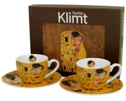 Zestaw 2 filiżanek espresso Klimt The Kiss 90 ml * Duo