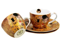 Zestaw 2 filiżanek espresso Klimt The Kiss 90 ml * Duo