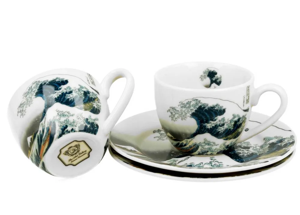 Zestaw 2 filiżanek espresso 90 ml Hokusai The Great Wave * Duo Online
