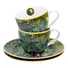 Zestaw 2 filiżanek espresso 90 ml Van Gogh Irises * Duo