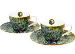 Zestaw 2 filiżanek espresso 90 ml Van Gogh Irises * Duo
