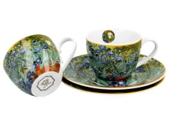 Zestaw 2 filiżanek espresso 90 ml Van Gogh Irises * Duo