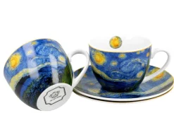 Zestaw 2 filiżanek espresso Van Gogh Starry Night 90 ml * Duo Clearance