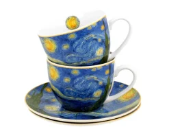 Zestaw 2 filiżanek espresso Van Gogh Starry Night 90 ml * Duo Clearance