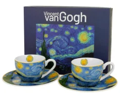 Zestaw 2 filiżanek espresso Van Gogh Starry Night 90 ml * Duo Clearance