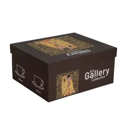 Zestaw 2 filiżanek Klimt THE KISS Brown 250 ml * Duo Outlet