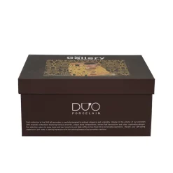 Zestaw 2 filiżanek Klimt THE KISS Brown 250 ml * Duo Outlet