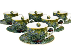 Zestaw 6 filiżanek Van Gogh Irises 250 ml * Duo Discount