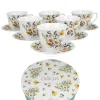 Zestaw filiżanek ze spodkami DAISY 6 sztuk 250 ml * Duo Hot