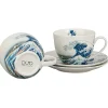 Zestaw 2 filiżanek ze spodkami Hokusai The Great Wave 270 ml * Duo Discount