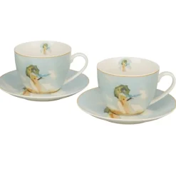 Zestaw 2 filiżanek ze spodkami Monet Woman With Parasol 270 ml * Duo Clearance