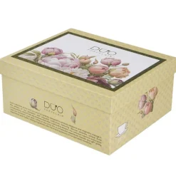Zestaw 2 filiżanek ze spodkami Piwonie 270 ml * Duo Hot