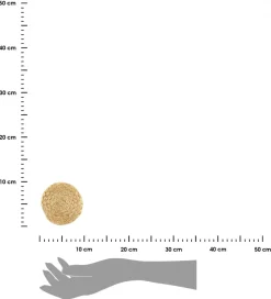 Zestaw 4 jutowych podkładek LOOP śr 10cm * HowHomely Hot