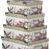 Zestaw 6 kartonowych pudełek Lady Jungle białe * 5five Simply Smart Discount