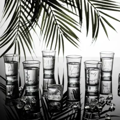 Zestaw 6 kieliszków z napisami Verres * HowHomely New