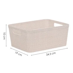 Zestaw koszy z tworzywa sztucznego 2 szt. 24,5x19x10 cm * Excellent Houseware