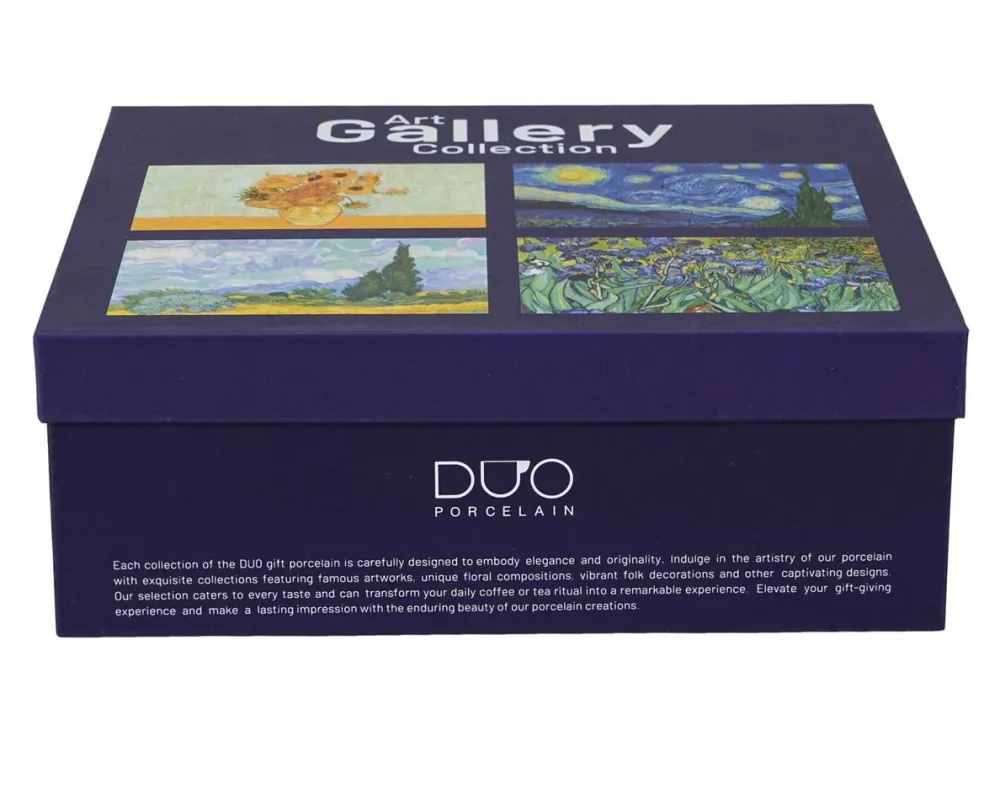 Zestaw 4 kubków Van Gogh 350 ml * Duo Outlet