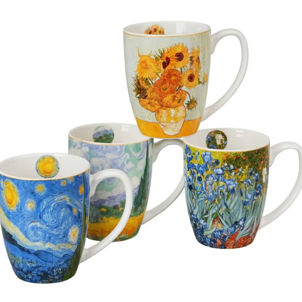 Zestaw 4 kubków Van Gogh 350 ml * Duo Outlet