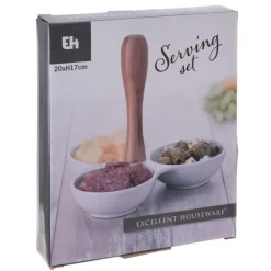 Zestaw miseczek do serwowania przekąsek * Excellent Houseware Outlet