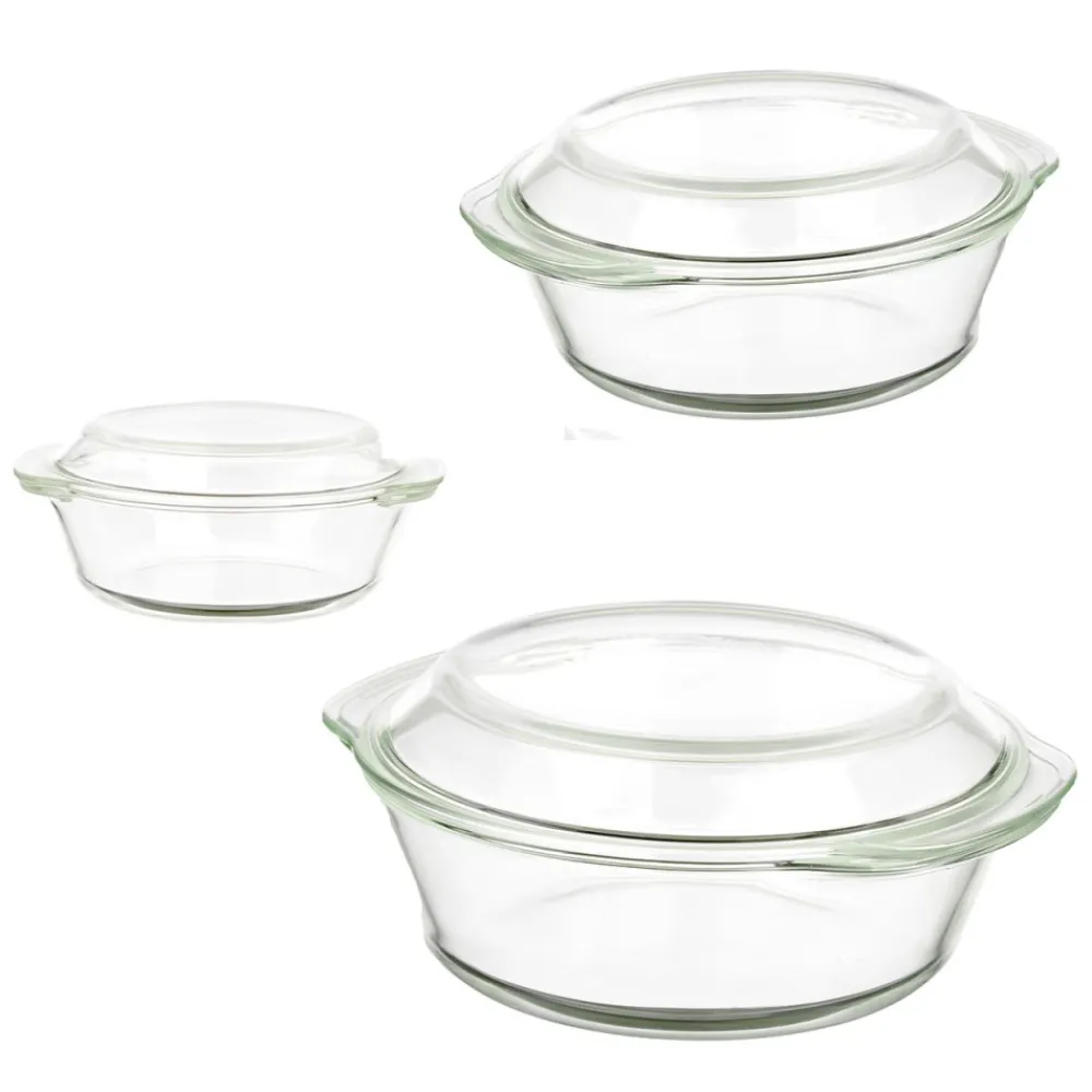 Zestaw 3 naczyń do zapiekania 700ml, 1l, 1,5l * VIVALTO Clearance