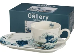 Zestaw śniadaniowy filiżanka ze spodkiem Hokusai The Great Wave * Duo Online