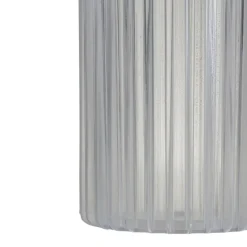 Zestaw 3 nowoczesnych wazonów RIBS transparentny bezbarwny * HowHomely Outlet