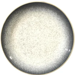 Zestaw obiadowy ceramiczny 12 el. AURA szary * Online