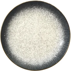 Zestaw obiadowy ceramiczny 12 el. AURA szary * Online
