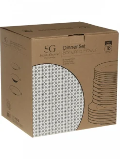 Zestaw obiadowy dla 6 osób Bohemia Flower * Secret de Gourmet Discount