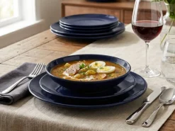 Zestaw obiadowy dla 6 osób Colorama niebieski * Secret de Gourmet Clearance