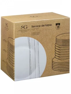 Zestaw obiadowy dla 6 osób Lignes * Secret de Gourmet New