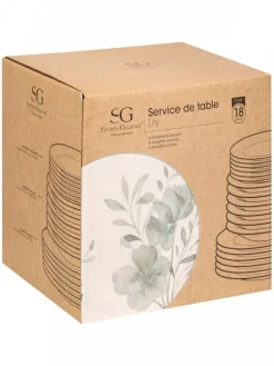 Zestaw obiadowy dla 6 osób Lily * Secret de Gourmet Hot