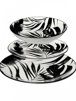Zestaw obiadowy dla 6 osób Palme Black * Secret de Gourmet