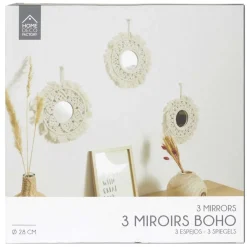 Zestaw 3 okrągłych luster CALEO * HowHomely Discount