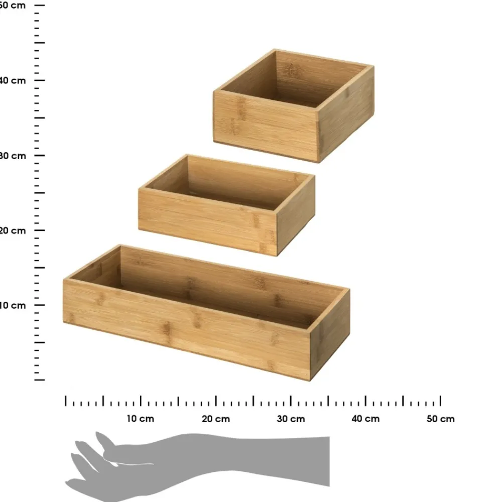 Zestaw 3 organizerów z bambusa Tidy Smart * 5five Simply Smart Sale