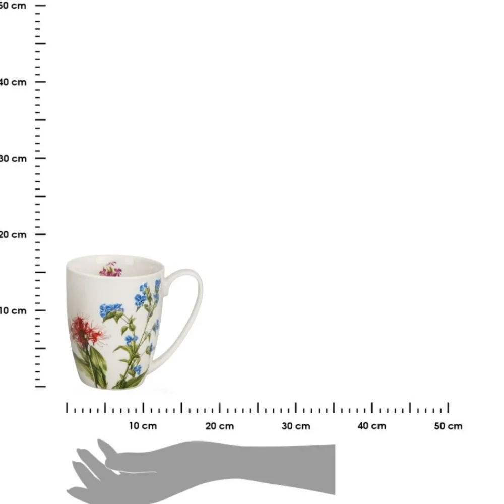 Zestaw 4 porcelanowych kubków Barwy Natury 360 ml * Duo Clearance