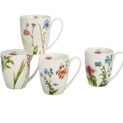 Zestaw 4 porcelanowych kubków Barwy Natury 360 ml * Duo Clearance