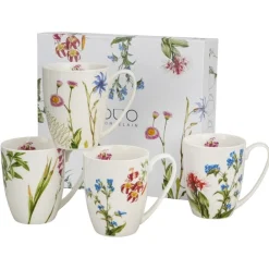 Zestaw 4 porcelanowych kubków Barwy Natury 360 ml * Duo Clearance