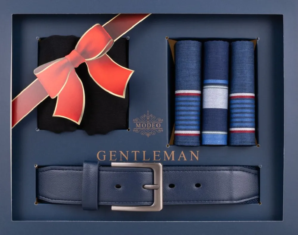 Zestaw prezentowy Prestige Men granatowy * Hot