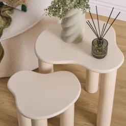 Zestaw 2 stolików kawowych 45 cm Olao * Atmosphera Outlet