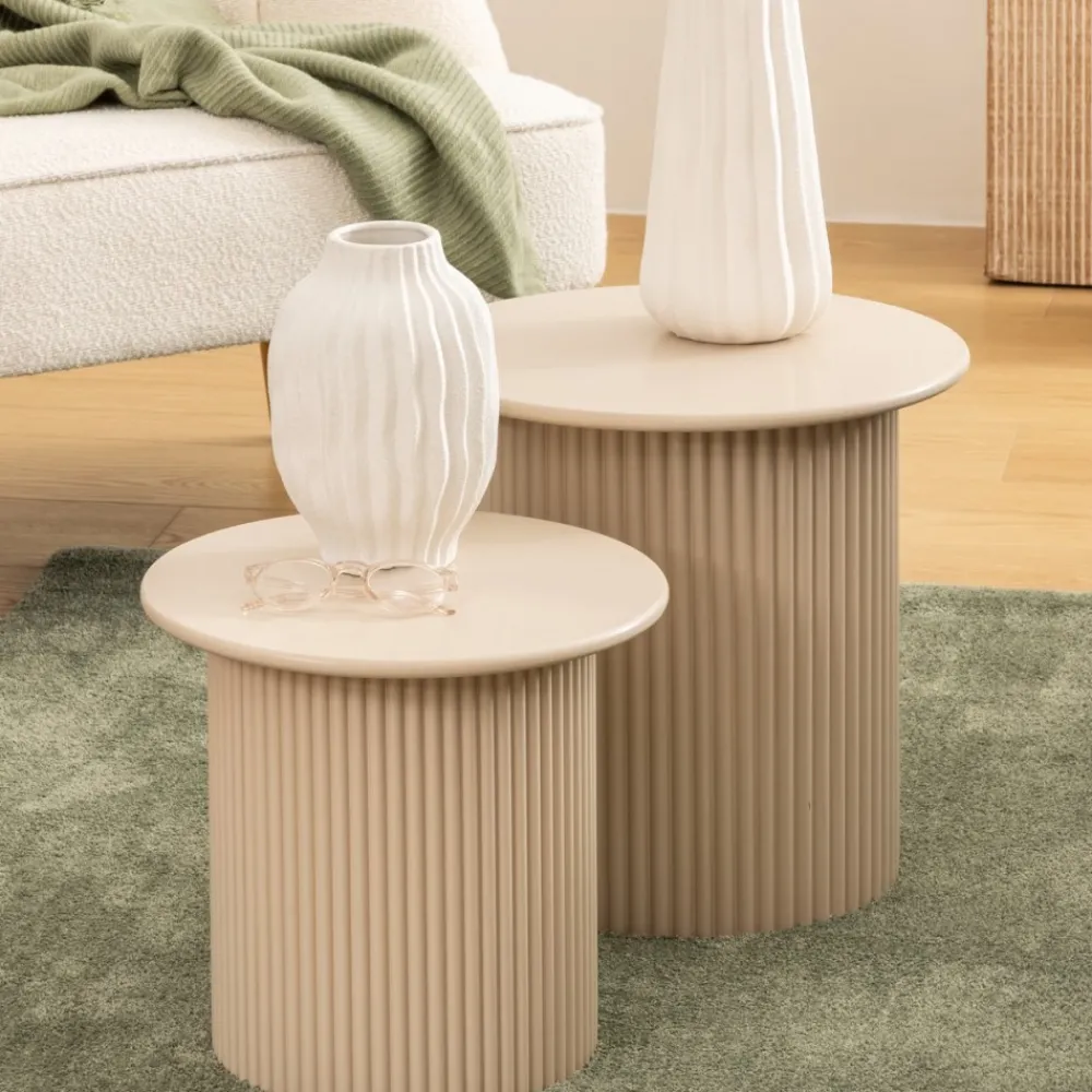 Zestaw stolików kawowych Eino LOFT beż * Atmosphera Clearance