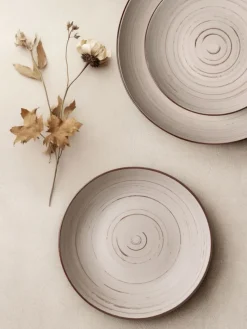 Zestaw talerzy obiadowych 12 el. SPIRAL beżowe * VESSIA Hot