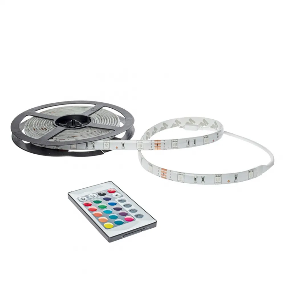 Zestaw Taśmy Led RGB 5m IP65 Sterownik Pilot 20W * Eko-light Best