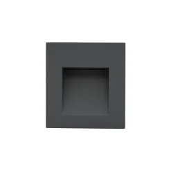 Zewnętrzna Oprawa Podtynkowa STEP Czarny 3W LED 3000K IP44