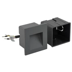 Zewnętrzna Oprawa Podtynkowa STEP Czarny 3W LED 3000K IP44